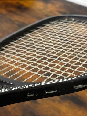 Vintage Champion Black Tennis Racket - M11